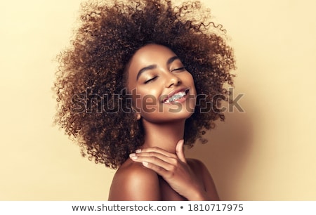 Foto stock: Beauty Portrait Of African American Girl