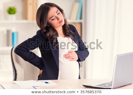 ストックフォト: Pregnant Woman With Backache