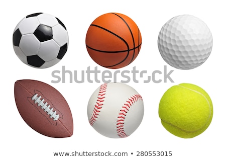 Stok fotoğraf: Baseball Ball On White Background