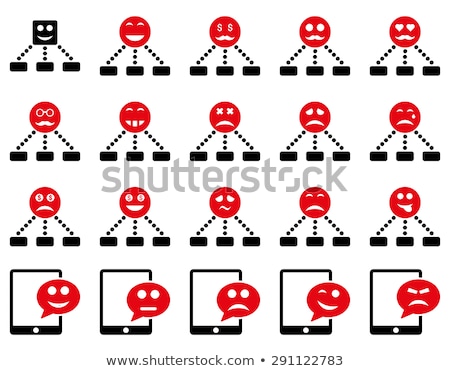 Stock photo: Emotion Hierarchy And Sms Icons