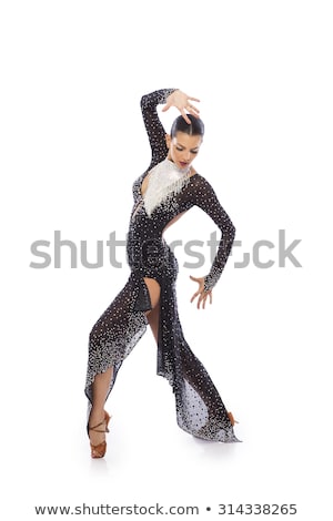 Сток-фото: Girl Dancer In Tango Dress