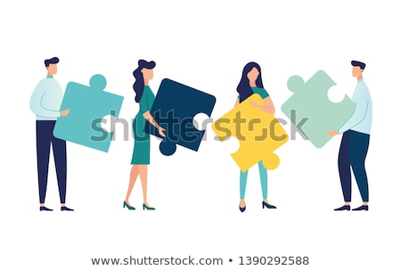 Foto stock: Business Success - Flat Design Style Colorful Illustration