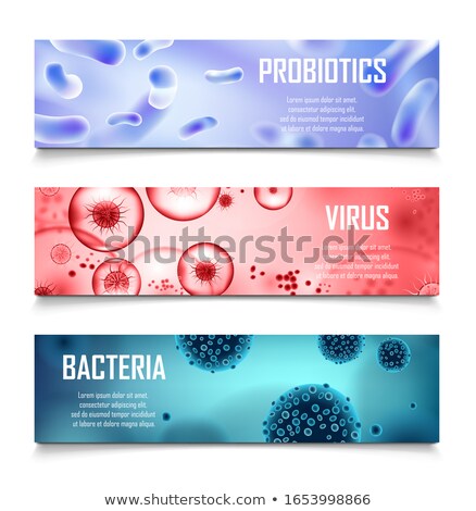 Foto stock: Bacteria Salmonella Poster Vector Illustration