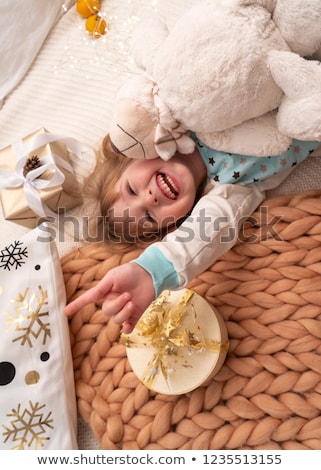 Foto stock: Knitted Blanket For A Baby Child