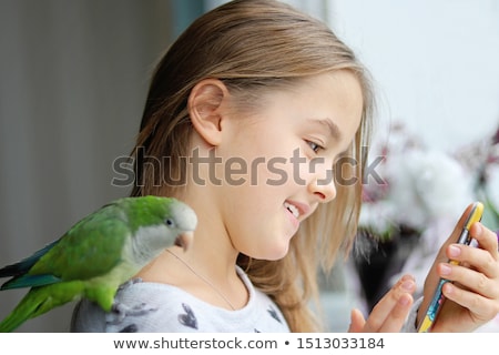Foto stock: Bored Little Parrot