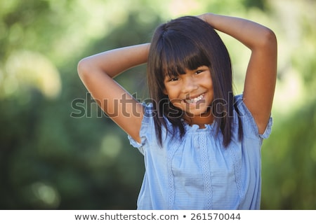 Stockfoto: Black Hair Little Girl