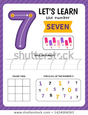 [[stock_photo]]: Number Seven Tracing Worksheets