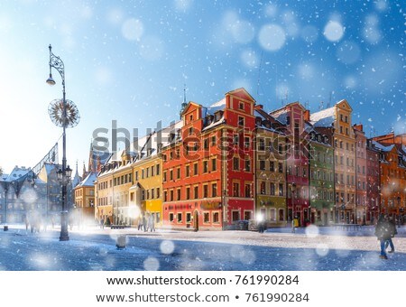 Stock photo: Multicolored Houses At The Market Square