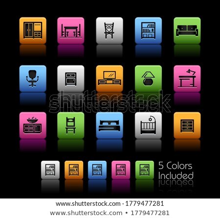 Furniture Icons Colorbox Series Foto stock © Palsur