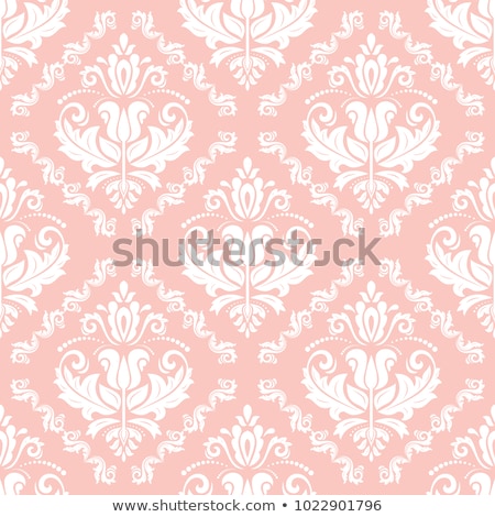 Stock fotó: Damask Seamless Pattern Orient Background