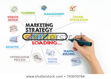 Foto stock: Marketing Strategy Concept Icon With Text