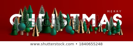 Foto stock: Xmas Green Wooden Background