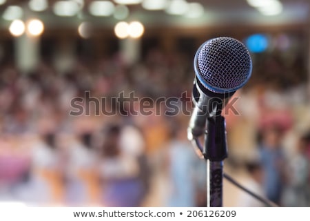 Zdjęcia stock: Microphone On Stage