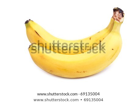 Foto stock: Two Mature Bananas