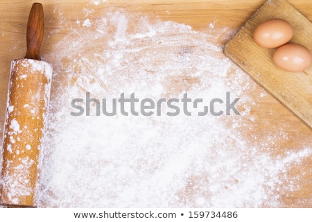 Stock photo: Rolling Pin Flour And Cookie Cutters
