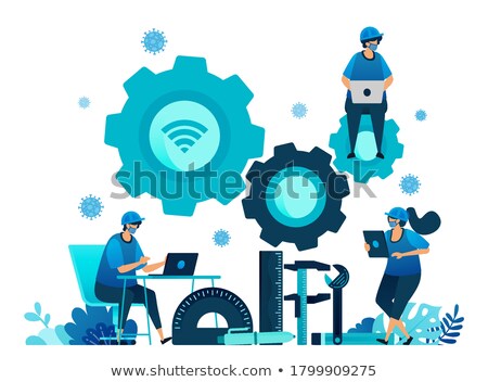 Stock photo: Vocational Education Concept Landing Page