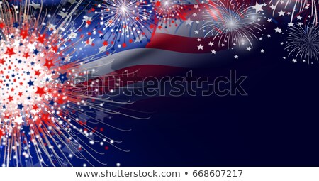 Foto stock: Fourth Of July Banner