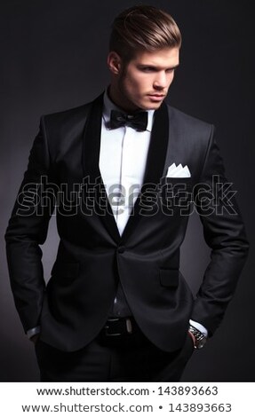 Foto stock: Businessman Wearing A Shirt And Tie In A Waist Coat