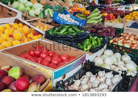 Stock photo: Fresh Vegetables Ready To Sale At The Farmers Market