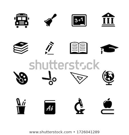 Education Icons Black Series Zdjęcia stock © Palsur