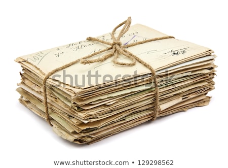 Foto stock: Vintage Envelopes Old Letters And Torn Documents