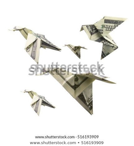 Stock fotó: Origami Bird From Banknotes