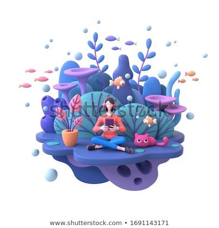 Zdjęcia stock: Stay Home On White Background Isolated 3d Illustration