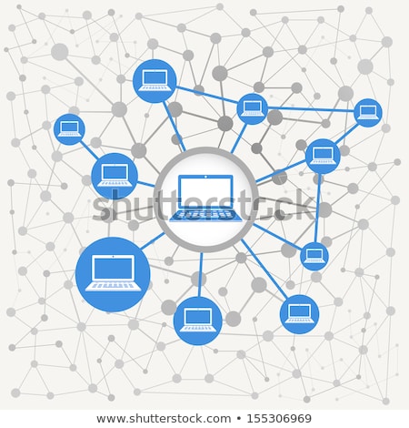 Сток-фото: Scheme Computer Network