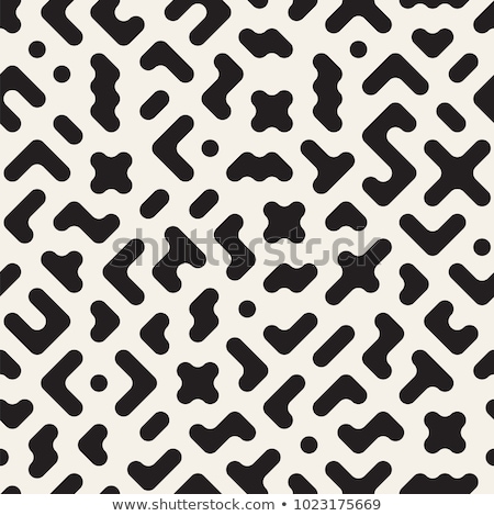 Foto d'archivio: Seamless Chaotic Patterns Randomly Scattered Geometric Shapes Abstract Retro Background Design