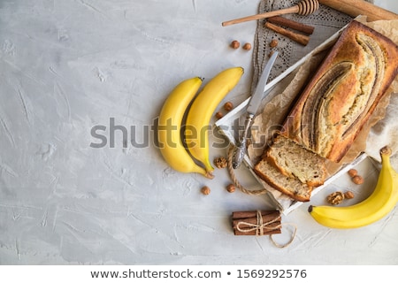 Stock fotó: Organic Bananas On Rustic Linen Background