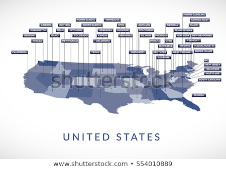 Сток-фото: 3d Map Of United States - State Alabama