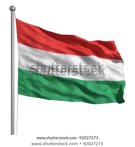 Foto stock: Hungary Flag With Clipping Path