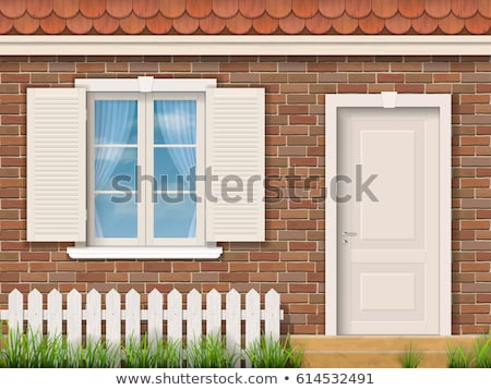 Foto d'archivio: Detail Of House Facade With Window