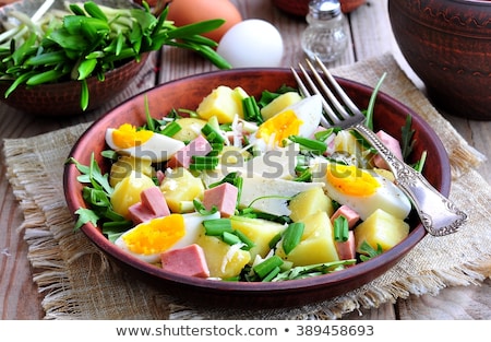 Foto stock: Ham And Potato Salad