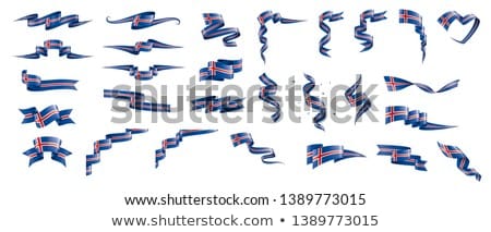 Stockfoto: Iceland Flag Vector Illustration On A White Background