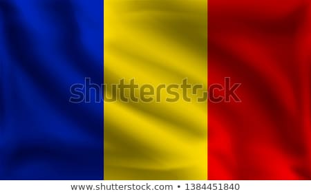 Stock fotó: Romania Flag Vector Illustration On A White Background