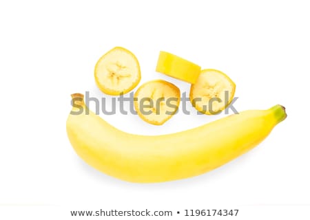 Stock fotó: Close Up View Of Banana Isolated