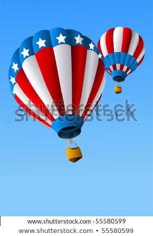 Stock photo: Hot Air Balloons Of 4 Of July In Flight