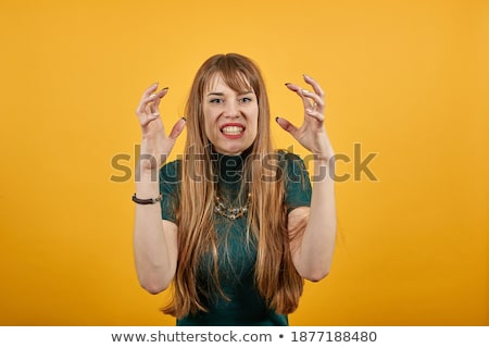 Stockfoto: Oofd · Schot · Van · Vrouw · Boos