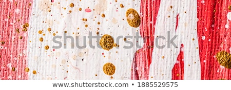 Stockfoto: Abstract Acrylic Paint Strokes Art Brush Flatlay Background