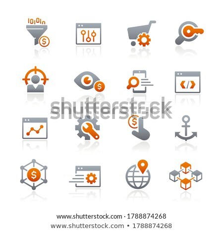 Seo And Digital Martketing Icons 1 Of 2 Graphite Series Foto stock © Palsur