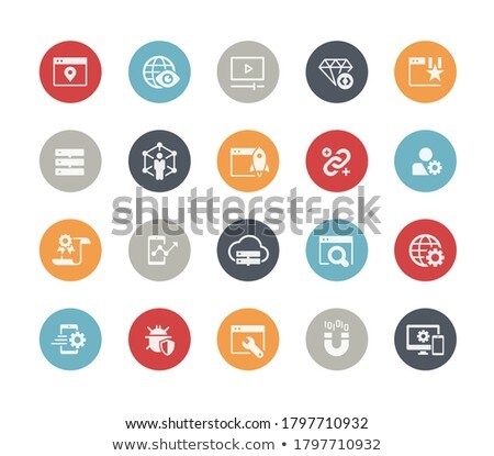 Seo Digital Martketing Icons 2 Of 2 Classics Series Foto stock © Palsur