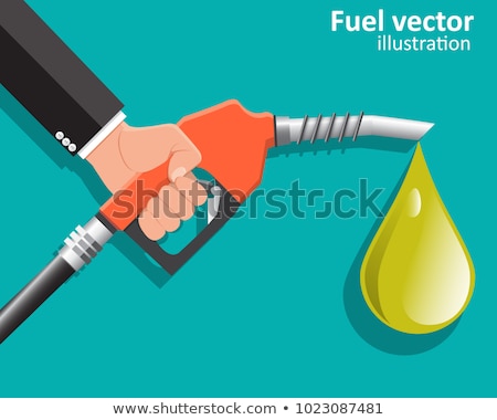 Foto stock: Businessman With Gas Pump Business Concept