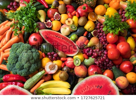 Foto stock: Collection Of Fruit And Vegetables