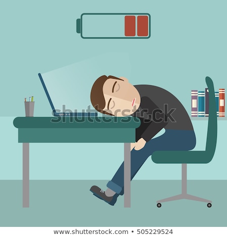Sleeping Sickness Businessman With Full Head Concept Zdjęcia stock © Photoroyalty