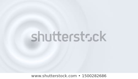 Foto stock: Clean Cold White Milky Waterdrop Circle Waves Vector Illustrati