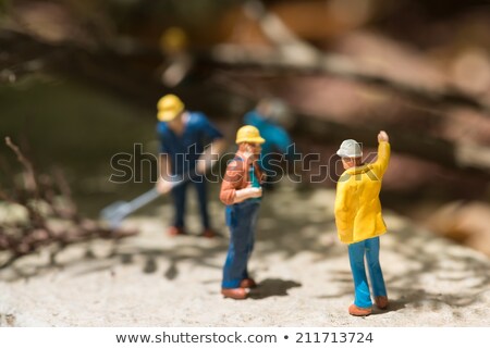 Small Tree In Yellow Hard Hat Stockfoto © Calvste