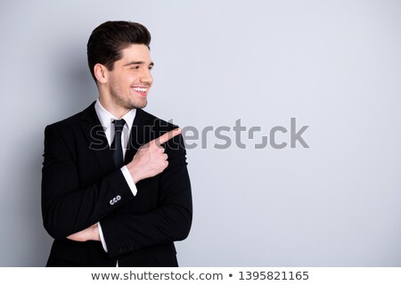 Сток-фото: Businessman Pointing His Index Finger