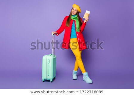 Stock photo: Lovely Girl Holding Stop Board