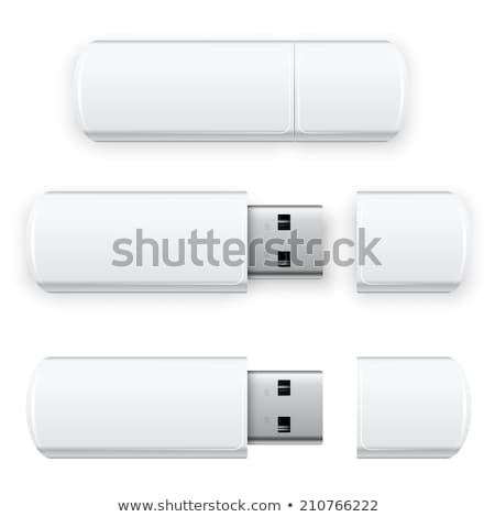 Foto stock: Flash Drive Isolated On White